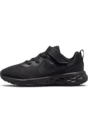 Nike Jungen Unisex Kinder Revolution 6 Sneaker, Schwarz/schwarz-dk rauchgrau, 17 EU