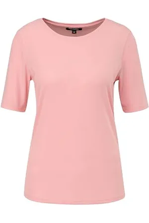 Comma, T-Shirt mit Rippstruktur