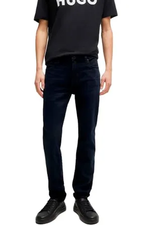 HUGO BOSS Herren 734 Extra Slim-Fit Jeans aus schwarzblauem Stretch-Denim Dunkelblau 30/30