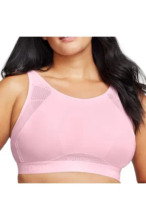 Glamorise Große Größen Plusgröße Atmungsaktiver Mesh-Sport-BH ohne Bügel Nr. 1068, Pink, 80F