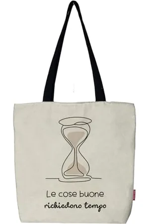 Hello-Bags . Einkaufstasche mit Reißverschluss, Futter und Innentasche. Außen: 100% Baumwolle. Inklusive schönem Kraft-Umschlag. Modell: LECOSEBUONE. Farbe: Ecru/Schwarz. Maße: 37 x 38 cm., ekrü, L