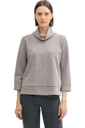 TOM TAILOR Damen Sweatshirt mit Rollkragen, , M