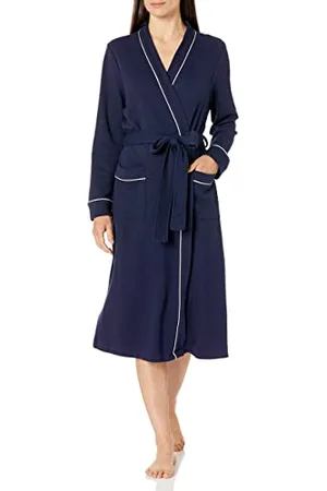 Amazon Damen Leichter Waffel-Bademantel, Lang (Erhältlich In Übergröße), , XS