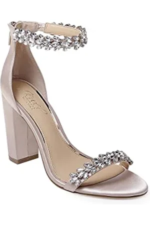 Badgley Mischka Damen Mayra Sandale mit Absatz, champagnerfarben, 39- 40 EU
