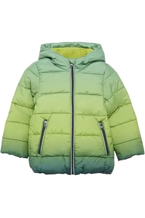 QS by s.Oliver Jungen 2151468 Steppjacke Mit Kapuze Und Allover Print, , 140 EU
