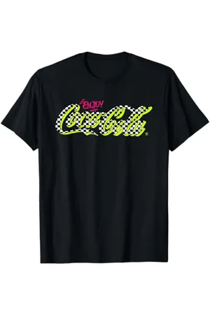 Coca-Cola Coca Cola Retro-Schachbrett-Logo T-Shirt