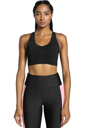 PUMA Damen 4keeps Shapeluxe Seamless Bra Sport-BHS, Undurchsichtige, Schwarz, L