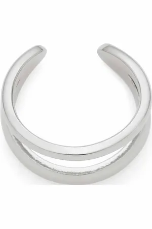 Leonardo Leonardo Jewels Ohrklemme Ciao Simba, 1 Stück Ear-Cuff aus Edelstahl, offener Doppel-Ring mit zusammenlaufenden Schienen, silberfarben, Ohr-Schmuck Damen, 024260