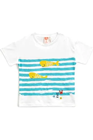 Koton Baby - Jungen Short Sleeve Cotton Whale Embroidered Detail Crew Neck T-Shirt, , 2-3 Jahre EU