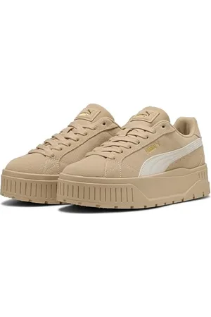 PUMA Damen Karmen II Sneaker, Light Sand-Alpine Snow Gold, 37 EU