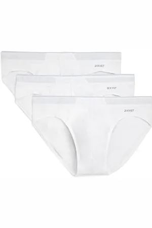 2Xist )IST Herren-Slip, Baumwolle, Stretch, 3er-Pack - Weiß - X-Large