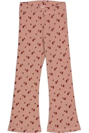 Müsli By Green Cotton Mädchen Apple Flared Pants, Daydream/Cabernet/Bark, 122 EU