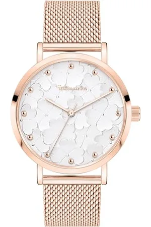 Tamaris Damen Analog Quarz Uhr mit Edelstahl Armband TT-0180-MQ