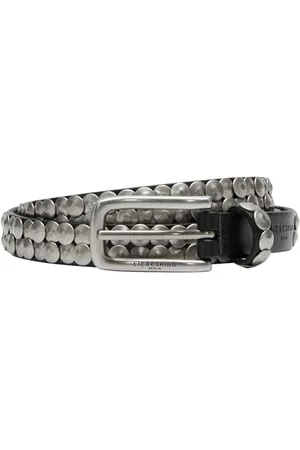 liebeskind Berlin Belt G 20mm 95 STUDDED BELTS Washed Leather black