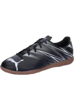 PUMA Jungen Unisex Kinder ATTACANTO IT JR Soccer Shoe, Black-Silver Mist, 28 EU