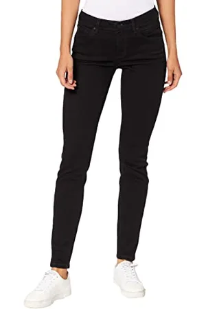 Marc O’ Polo Marc OߴPolo Denim Damen Jeanshose mit Stretch-Anteil Slim Fit, Schwarz (Multi/Worn Out Black), W32/L30