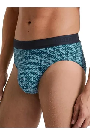 Calida Grafic Cotton Slip Herren, aus 100% Supima-Baumwolle, natürlich atmungsaktiv und hautsympathischt, mit Elastikbund