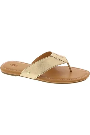 UGG Damen Carey Flip Sandale, metallic-goldfarben, 36 EU