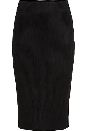 VILA Damen Viril Pencil Hw Knit Skirt - Noos Rock, , XS EU