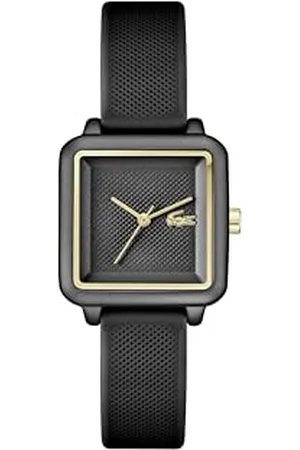Lacoste Uhr mit DREI-Zeiger-Quarzwerk für Damen Kollektion .12.12 Flow mit Schwarzes Silikonarmband - 2001408
