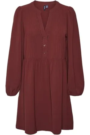 VERO MODA Damen Vmemma Ls Lace Dress WVN Ga Noos, ,XXL
