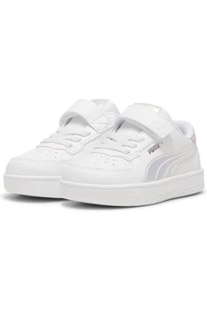 PUMA Baby-Mädchen CAVEN Holo 2.0 AC+ INF Sneaker, White-Mauve Mist Silver, 20 EU