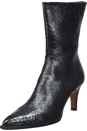 Fred de la Bretoniere Damen Dawn mid with Pointy Nose Ankle Boot, Black, 40 EU
