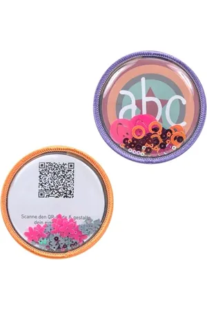 LÄSSIG Anhänger und Patches Set (2 Stk.) mit Druckknopf/School Patches lavender/peach