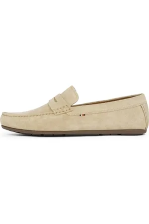 Tommy Hilfiger Herren Loafer aus Wildleder, Beige (Beige/Brown), 46