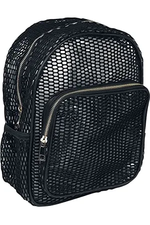 Urban classics Lady Backpack Mesh Transparent Black one Size