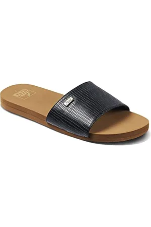 Reef Damen Bliss Nights Slide Sandale, Black/Tan, 40 EU