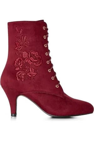 Joe Browns Damen Embroidered Lace-up Heeled Ankle Boots Stiefelette, , 40 EU Weit