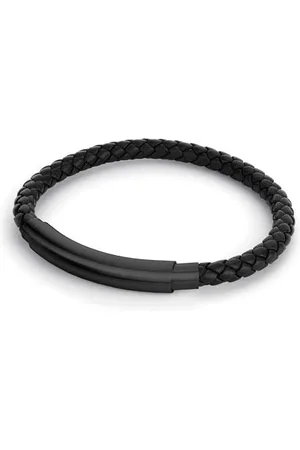 Fynch-Hatton FYNCH HATTON Lederarmband mit Edelstahl in FHJ-0098-B-88