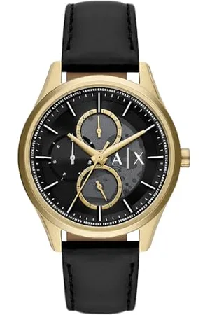 Armani Exchange Uhr für Herren Dante Quarz/Multi Uhrwerk 42 mm Gehäusegröße mit einem Lederarmband AX1876