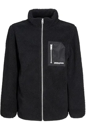 JACK&JONES JUNIOR Jungen JJEBRADLEY Teddy Jacket JNR Jacke, Black, 176