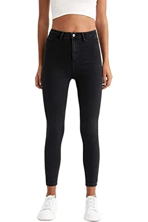 DeFacto Jeans Damen - Damen Denim HosenANTHRA,38