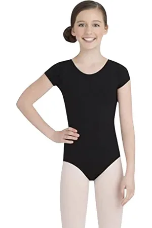 Capezio Mädchen Scoop Neck Short Sleeve Leotard-Girls Turnanzug, , M