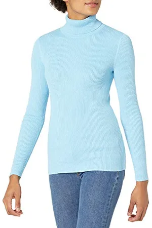 Amazon Damen Leichter Langarm-Rollkragenpullover mit schmaler Passform, , XXL