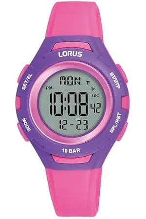 Lorus Mädchen Digital Quarz Uhr mit Silikon Armband R2395PX9