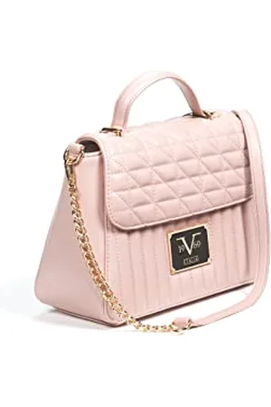 19V69 Italia Damen Schultertasche Weiß Silber Women Shoulder Bag