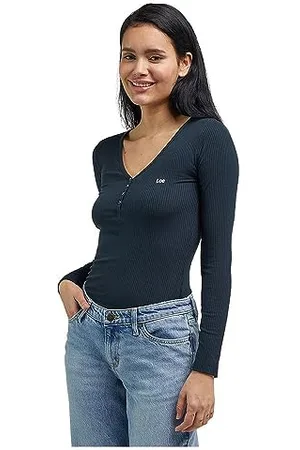 Lee Damen Henley Shirt, , M EU