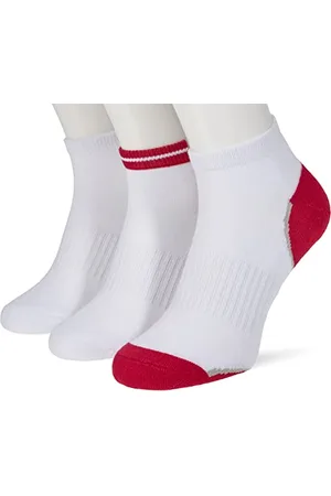 Nur Die Damen Damen Sport Sneaker 3er Pack Socken, Weiß Pink, Einheitsgröße EU