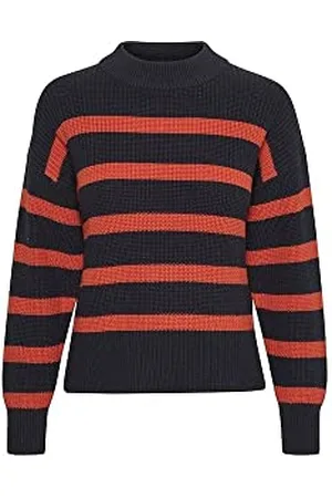 Part Two Damen RetaPW PU Langärmliger Pullover mit entspannter Passform, , S