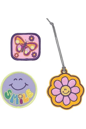 LÄSSIG Anhänger und Patches Set (3 Stk.) mit Druckknopf/School Patches Set