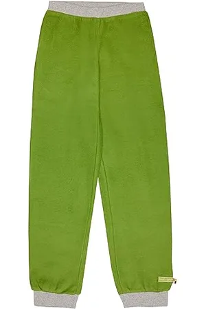 loud + proud Unisex Kinder Fleece, GOTS Zertifiziert Freizeithose, Grass, 152 EU