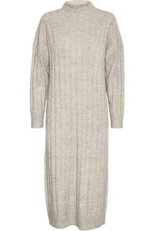VERO MODA VMWILLA LS Funnelneck 7/8 Dress GA Boo