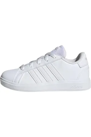 adidas Grand Court Lifestyle Tennis Lace-Up Shoes Tennisschuhe, Cloud White/Cloud White/Grey One, 39 1/3 EU