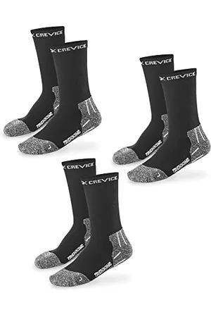 Black Crevice Trekkingsocken lang, 3 Paar, black/white, 39-42