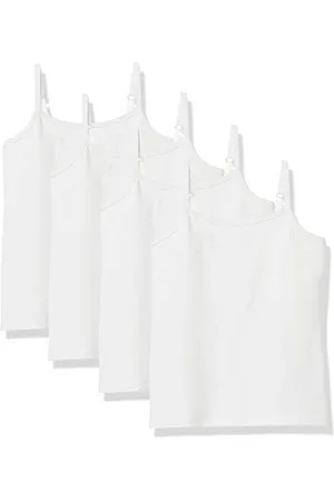 Amazon Mädchen Lagen-Camisole, 4er-Pack, , 10 Jahre