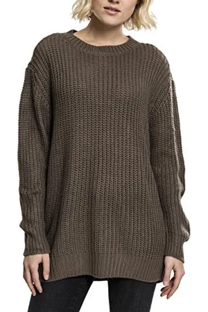 Urban classics Damen TB1745-Ladies Basic Crew Sweater Pullover, , X-Small